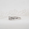 The Natalia Ring | Round Moissanite & Diamond Accented Art Deco Engagement