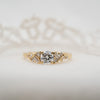 The Natalia Ring | Round Lab Diamond Accented Art Deco Engagement