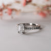 The Nouveau Ring | Lab Diamond Emerald Cut Shoulder Set Engagement