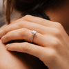 The Nouveau Ring | Lab Diamond Emerald Cut Shoulder Set Engagement