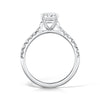 The Nouveau Ring | Lab Diamond Emerald Cut Shoulder Set Engagement