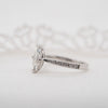 The Nouveau Ring  | Lab Diamond Marquise Cut Shoulder Set Engagement