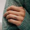 The Nouveau Ring  | Lab Diamond Marquise Cut Shoulder Set Engagement