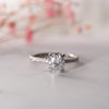 The Nuki Ring | Lab Diamond Oval Hidden Halo Shoulder Set Engagement