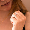 The Nuki Ring | Lab Diamond Oval Hidden Halo Shoulder Set Engagement