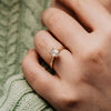 The Olivia Ring | Emerald Cut Lab Diamond Dainty Engagement Solitaire