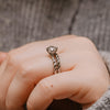 The Ophelia Ring | Round Cut Lab Diamond Rope Engagement Solitaire