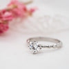 The Ophelia Ring | Round Cut Lab Diamond Rope Engagement Solitaire