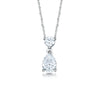 The Beau Pendant | Pear & Round Lab Diamond Classic Drop