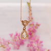 The Beau Pendant | Pear & Round Lab Diamond Classic Drop