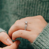 The Piper Ring | Lab Diamond Thin Band Shoulder Set Engagement