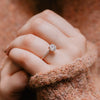 The Piper Ring | Lab Diamond Thin Band Shoulder Set Engagement