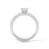 The Piper Ring | Lab Diamond Thin Band Shoulder Set Engagement