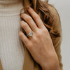 The Prina Ring | Lab Diamond Oval Shoulder Set Statement