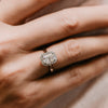 The Rose Ring | Lab Diamond Emerald Cut Engagement Halo