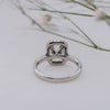 The Rose Ring | Lab Diamond Emerald Cut Engagement Halo