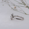 The Rose Ring | Lab Diamond Emerald Cut Engagement Halo