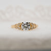 The Sabine Ring | Round Lab Diamond Accented Vintage Engagement