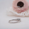 The Sabine Ring | Round Lab Diamond Accented Vintage Engagement