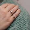 The Serephina Ring | Oval Lab Diamond Scattered Accented Engagement