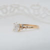 The Serephina Ring | Oval Lab Diamond Scattered Accented Engagement