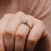 The Serephina Ring | Oval Lab Diamond Scattered Accented Engagement