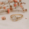 The Serephina Ring | Oval Lab Diamond Scattered Accented Engagement