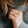 The Simi Ring | Round Lab Diamond Marquise Accented Engagement