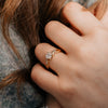 The Simi Ring | Round Lab Diamond Marquise Accented Engagement