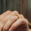The Simi Ring | Round Moissanite & Diamond Marquise Accented Engagement