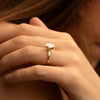 The Sira Ring | Lab Diamond Oval Hidden Halo Engagement Solitaire