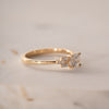 The Tanya Ring | Round Lab Diamond Baguette Accented Art Deco Engagement