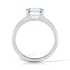 The Tia Ring | Emerald Cut Lab Diamond East West Engagement Solitaire