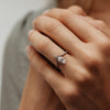 The Toya Ring | Pear Lab Diamond Accented Pavé Statement Engagement