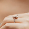 The Toya Ring | Pear Lab Diamond Accented Pavé Statement Engagement