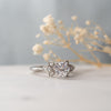 The Vani Ring | Round Lab Diamond Nature Accented Engagement