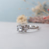 The Vani Ring | Round Lab Diamond Nature Accented Engagement