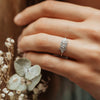 The Vani Ring | Round Lab Diamond Nature Accented Engagement