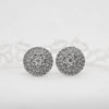 The Vivienne Earrings | 3.22ct VVS E-F Lab Diamonds Round Illusion Halo 14k White Gold