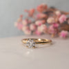 The Evangeline Ring | Round Lab Diamond Vintage Engagement Solitaire