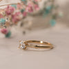 The Evangeline Ring | Round Lab Diamond Vintage Engagement Solitaire