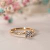 The Evangeline Ring | Round Lab Diamond Vintage Engagement Solitaire