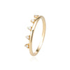 The Ewella Ring | VS1 D-E Lab Diamond. 100% Recycled 9k Gold Stacking