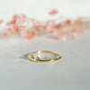 The Ewella Ring | VS1 D-E Lab Diamond. 100% Recycled 9k Gold Stacking