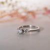 The Farah Ring | Round & Pear Lab Diamond Accented Engagement