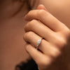 The Farah Ring | Round & Pear Lab Diamond Accented Engagement