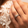 The Farah Ring | Round & Pear Lab Diamond Accented Engagement