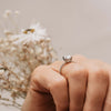 The Nuki Ring | Lab Diamond Oval Hidden Halo Shoulder Set Engagement