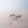 The Franchesca Ring | Emerald Cut Lab Diamond Vintage Engagement Solitaire