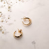 The Glanna Earrings | 100% Recycled 9k Gold Huggies